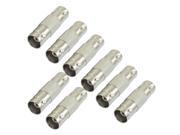 8 Pcs Silver Tone BNC Female to Female F F Connector Adapter