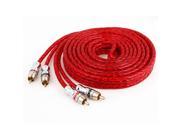 Vehicles Cars 2 RCA M M Extension Audio Cable Cord Lead 3 Meter Long Red