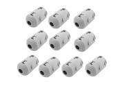10 Pcs Movable 5mm Inner Diameter Gray Ferrite Core Ring Cable Clip UF50