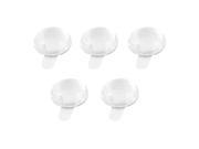5 Pcs Round Bling Crystal Home Button Stickers Solid Clear for iPhone 3 4S 5G