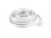9M 30ft RJ11 6P2C Modular Telephone Phone Cables Wire White
