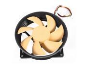 92mm DC 12V 3 Pin Yellow Blade Cooling Fan for PC Computer CPU Cooler