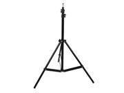 190cm Max. Height Telescoping 3 Sections Photo Studio Tripod Light Stand Black