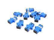 10 Pcs SC SC Simplex Fiber Optic Flange Adapter Cable Connector