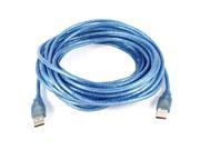 10M 33ft Long USB 2.0 Type A Male to Type A Male Extension Cable Cord Blue