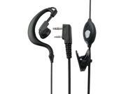 1M Cable Ear Hanger Mic Earphone Headset for Kenwood TK Series