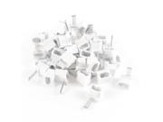 50 Pcs Plastic Shell Right Angle RJ11 6P6C Modular Plug Telephone End Connector