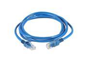 Unique Bargains Blue RJ45 Connnector Cat5e UTP Ethernet LAN Network Patch Cable Cord 1.8M