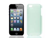 Clear Light Green Plastic Skin Back Case Cover for Apple iPhone 5 5G 5th Gen