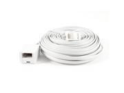 39ft UK BT 6P4C Male to Female Modular Telephone Phone Cables Wire White