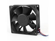 Black 3 Pin Connector 80mmx25mm Cooling Fan DC 12V for Computer Cases CPU Cooler