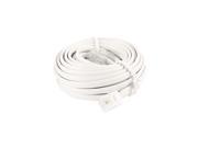 Off White RJ11 6P2C Modular Telephone Extenstion Lead Cable 4.5M 15ft