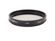 Black Aluminum Frame 46mm Circular Polarizing CPL Lens Filter w Case