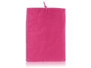 Unique Bargains Fuchsia Soft Velvet Pouch Sleeve Bag Case for iPad Mini 1 2 7.9 Inch 8 Tablet