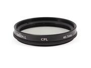 40.5mm Circular Polarizing CPL Lens Filter Protector Black for Digital Camera
