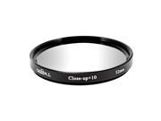 52mm Macro Closeup Lens 10 Filter Black Clear for DSLR Camera