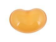 Heart Shape Soft Gel Wrist Rest Mouse Pad Support Clear Orange