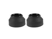 2 Pcs DSLR SLR Camera 72mm Screw in 3 in 1 3 Stage Collapsible Lens Hood Shade