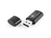 Black Plastic Shell USB 2.0 T Flash Micro SD Card Reader Memory