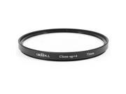 Unique Bargains 72mm Macro Close Up Lens Digital Filter 4 Black Clear for Camcorder