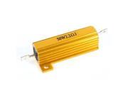 50W 2.2 Ohm 5% Chassis Mounted Audio Aluminum Clad Resistors Gold Tone