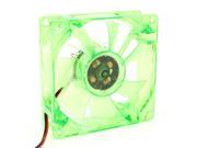 8cm x 8cm x 2.5cm Green Led PC Computer Case CPU Cooler Cooling Fan 12VDC