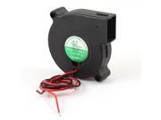 Wired Connector Brushless DC 12V 0.15A Turbo Blower Cooling Fan Black