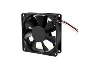 80mm x 80mm x 25mm 3 Pin DC 12V Sleeve Bearing Cooling Fan for PC Case