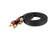 1.8 Meter Triple RCA Male to 3 RCA Male AV Audio Video Extension Cable