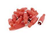 Red RCA Phono Male Plug Solder Audio Video Cable Adapter Connector 15 Pcs