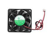 Black 60mm x 60mm 2P Connector PC CPU Computer Cooling Cooler Fan DC 12V 0.18A