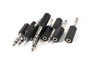 10 Pcs Stereo 6.35mm 1 4 Male to 3.5mm Female Audio Adapter Coupler