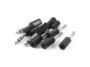 10 Pcs Stereo 6.35mm 1 4 Male to 3.5mm Female Audio Adapter Connector