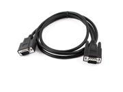 Black 59Inches Long RS232 9 Pin Male to Male DP9 M M Cable Cord