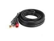 3.5mm Male Plug to Dual RCA Male Plug Connector Video Audio AV Cable 1.8 Meters