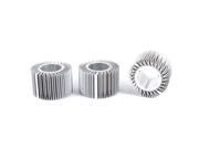 3 Pcs Round Shaped 48mm OD 24mm ID 30mm Height LED Light Heat Sinks Cooling Fin