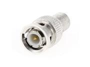 BNC Male Plug to F Female Coax CCTV RG59 Cable Adapter Connector