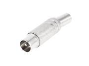 Metal Spring TV PAL Male Plug Coaxial Cable RF Solder Connector Adapter