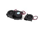 5 Pcs DC 24V 5015 50mmx50mmx15mm 2 Wire Cooling Fan Black for Computer Case