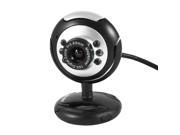 Unique Bargains USB 2.0 12 Magapixels 6LED Desktop PC Camera Webcam w 3.5mm Plug Microphone