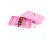 Unique Bargains 14cm Long Pink USB Power LED Light Bank 18650 Battery Charger DIY Box