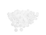 Silicone in Ear Headphone Cover Earphone Cushion Replacement White 100 Pcs