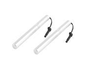 Silver Tone 3.5mm Anti dust Plug Screen Touch Pen Stylus 2 Pcs for Mobile Phone