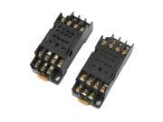 Replacing 2 Pcs PYF14A 14 Pins 35mm Mounting Rail Relay Socket Base for H3Y 4