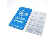 50 Pcs Blue Open Top 10 Pockets Anti Static Bag 21cmx12cm for Mobile Spare Parts