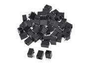 50pcs 3.5mm Dia DC Power Jacks Sockets Charge Ports Black