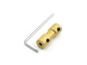 Unique Bargains Gold Tone 3.17mm to 5mm Coupler Connector Adapter for RC Model Motor
