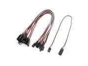 11.8 Long Female to Male 3P RC Servo Airplane Model Extension Wire 10 PCS