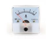 Analogue AC 5A Current Panel Ampere Meter Gauge White YS 50