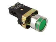 AC 660V 10A Green Light Sign Momentary Push Button Switch 1 NO N O ZB2 BE101C